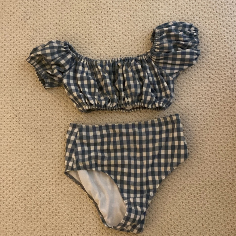 Faithfull The Brand Checkered Swimsuit Size Medium